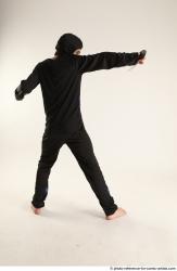 Man Young Athletic Fighting with sword Standing poses Casual Asian